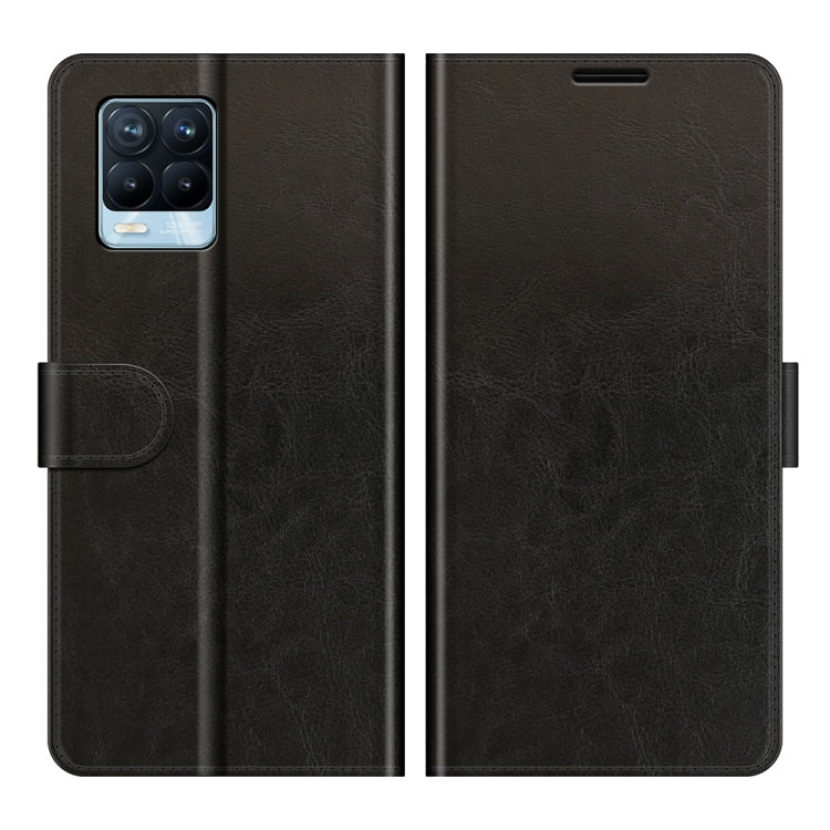 Per OPPO Realme 8/8 Pro 4G R64 Texture Custodia protettiva a vibrazione singola orizzontale con supporto e slot per schede e portafoglio e cornice per foto, For OPPO Realme 8