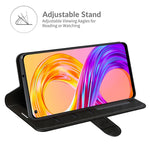 Per OPPO Realme 8/8 Pro 4G R64 Texture Custodia protettiva a vibrazione singola orizzontale con supporto e slot per schede e portafoglio e cornice per foto, For OPPO Realme 8
