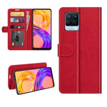 Per OPPO Realme 8/8 Pro 4G R64 Texture Custodia protettiva a vibrazione singola orizzontale con supporto e slot per schede e portafoglio e cornice per foto, For OPPO Realme 8