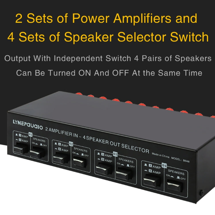 Splitter amplificatore 2 in 4 uscite 300W senza perdita audio