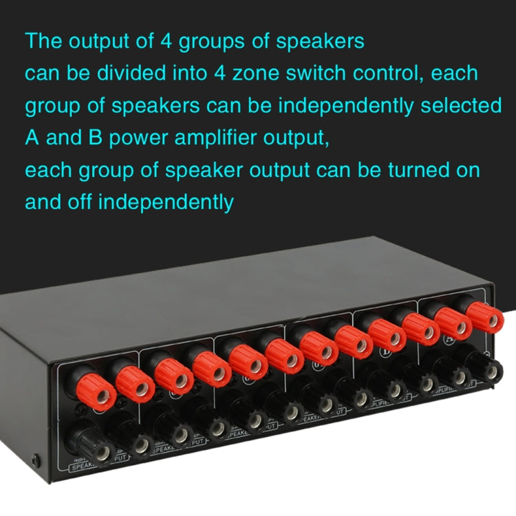 Splitter amplificatore 2 in 4 uscite 300W senza perdita audio