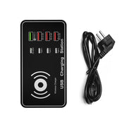 A7 Caricatore USB ad alta potenza da 100 W 4 x PD 20 W + Caricabatterie USB QC3.0 + Caricabatterie wireless Qi da 15 W Stazione di ricarica intelligente multiporta, EU Plug, US Plug, AU Plug, UK Plug