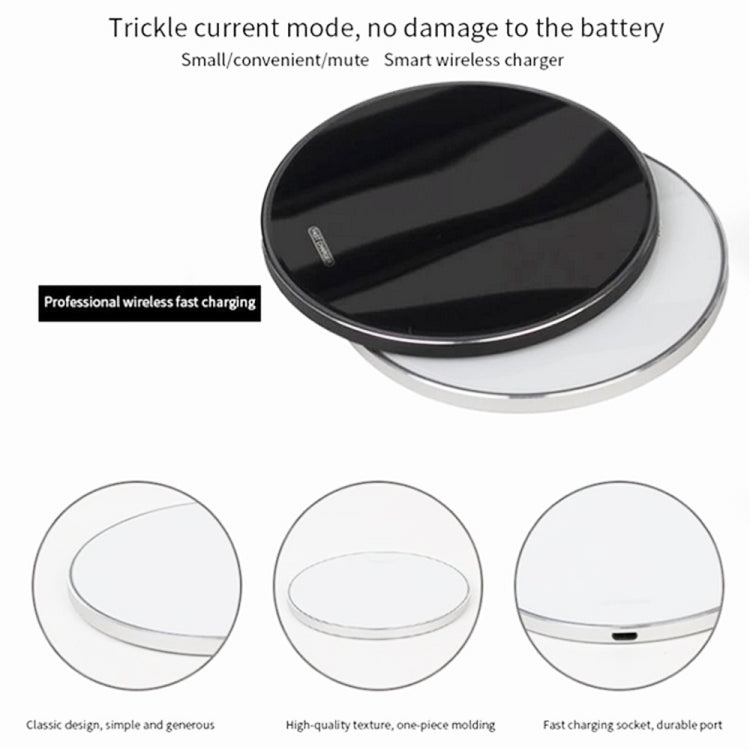 WX-69 Caricabatterie wireless ultrasottile da 10 W Caricabatterie wireless a specchio per telefono cellulare, 10W