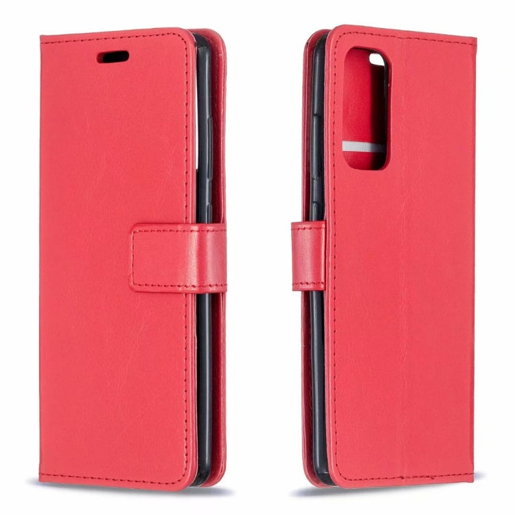 Per Samsung Galaxy S21 Custodia in pelle a conchiglia orizzontale Crazy Horse Texture con supporto e slot per schede e portafoglio e cornice per foto