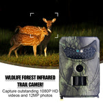 PR100C Fotocamera per la caccia Sensore di immagine CMOS a colori da 3 MP Monitor di sicurezza Impermeabile a infrarossi per l'esplorazione della natura selvaggia, PR100C