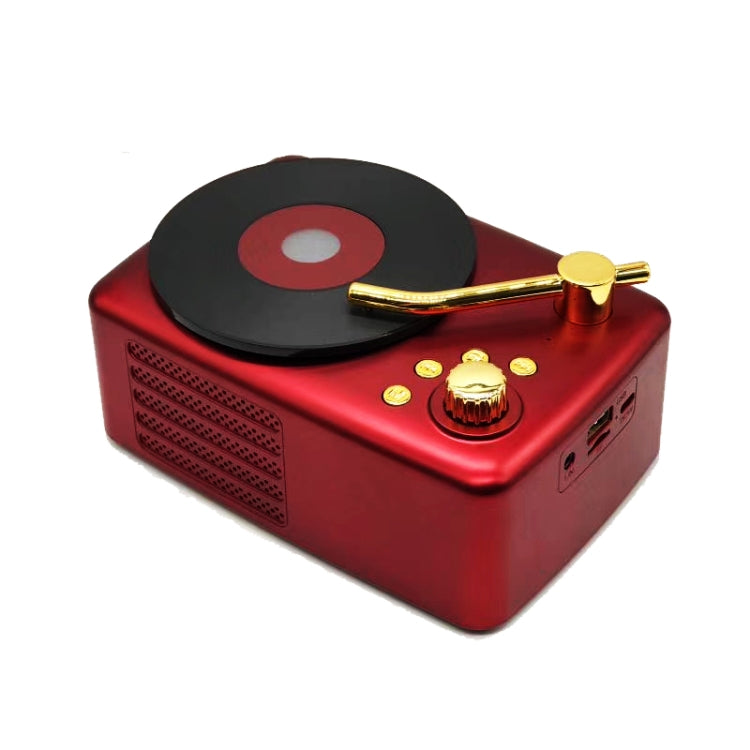 Altoparlante Bluetooth Retrò T12 Rosso con Radio FM