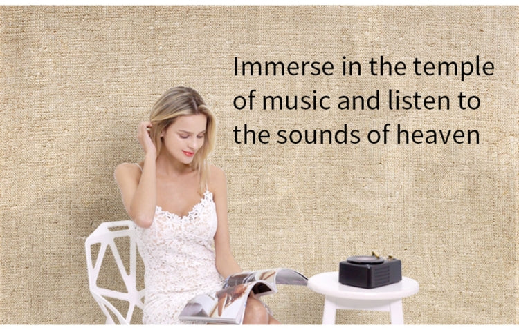 Altoparlante Bluetooth stile retrò, antenna di ricezione FM ad alta sensibilità incorporata, viaggio a lungo termine, T12 (Red)