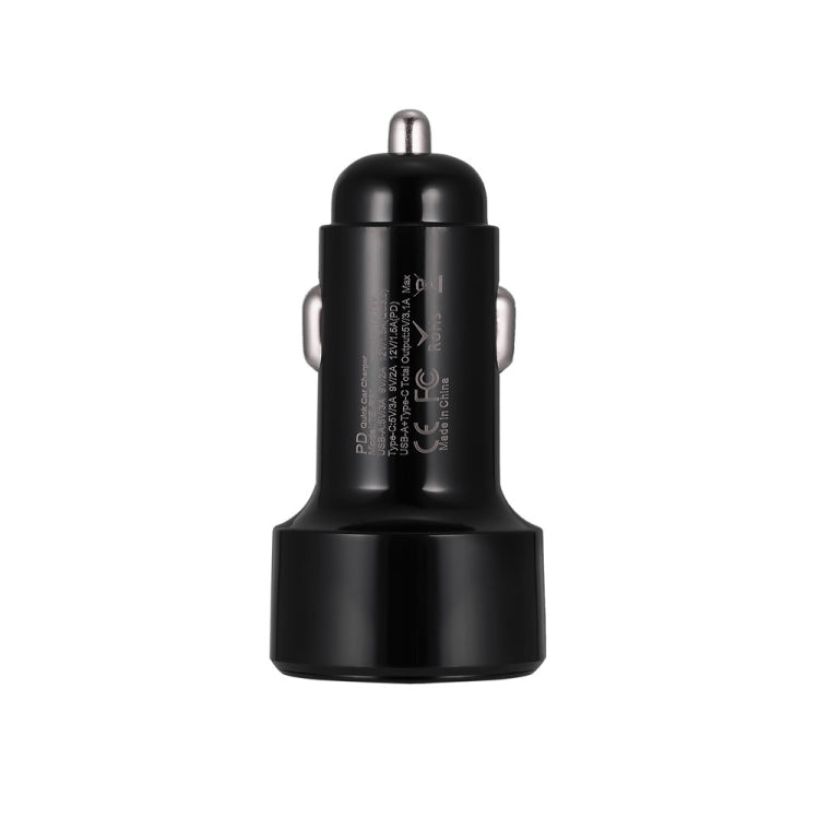 TE-P31 PD 20W USB-C / Type-C + QC3.0 18W Caricabatteria da auto veloce USB