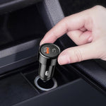 TE-P31 PD 20W USB-C / Type-C + QC3.0 18W Caricabatteria da auto veloce USB