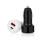 TE-P31 PD 20W USB-C / Type-C + QC3.0 18W Caricabatteria da auto veloce USB