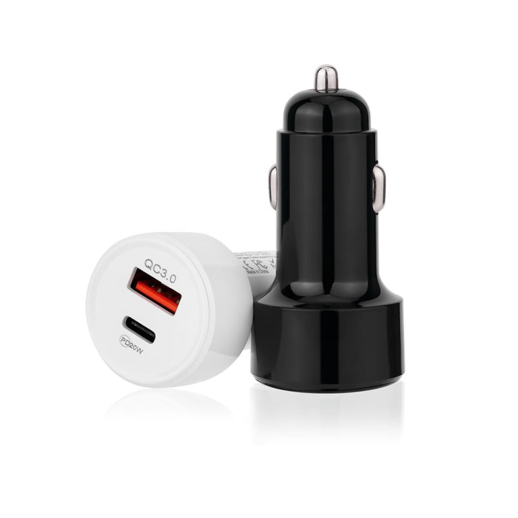TE-P31 PD 20W USB-C / Type-C + QC3.0 18W Caricabatteria da auto veloce USB