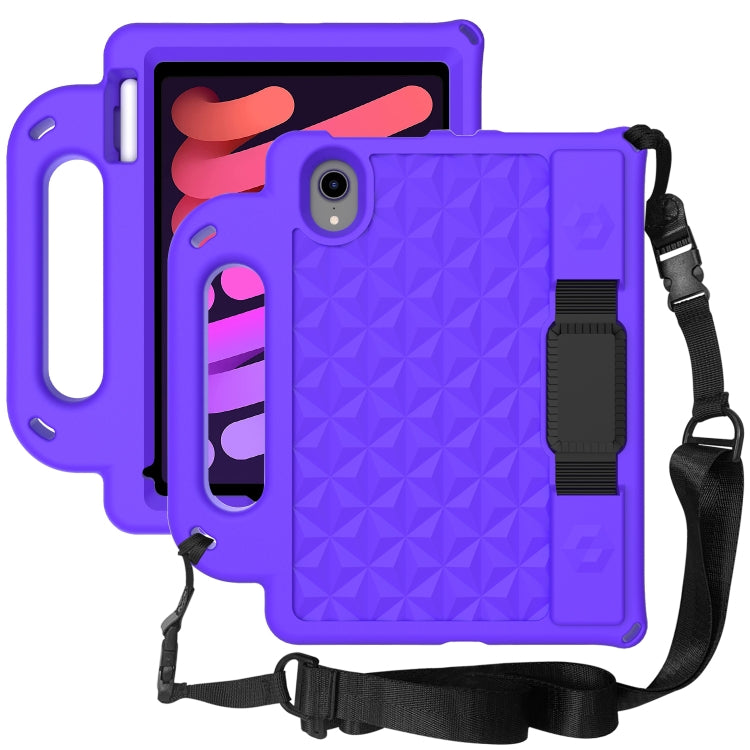 Custodia protettiva antiurto con custodia antiurto in EVA serie Diamond con supporto e cinturino, For iPad mini 4 / mini 3 / mini 2 / mini 1, For iPad mini 2019 / mini 5, For iPad mini 6, For iPad mini 6 / mini 2024