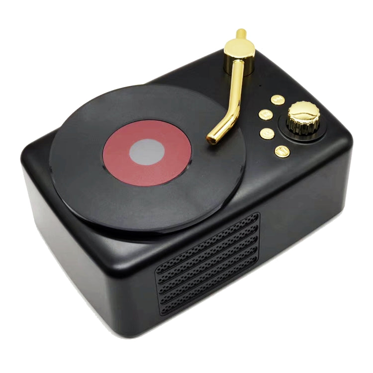 Stile retrò, antenna ricevente FM ad alta sensibilità incorporata, viaggio a lungo termine, T12 (Black)