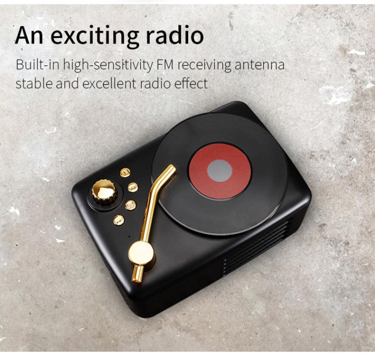 Altoparlante Bluetooth T12 Retrò con antenna FM