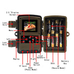 PR700 1080P Videocamera per la caccia alla fauna selvatica Videocamera per visione notturna attivata dal movimento per trigger di scansione per tracciamento esterno, PR700