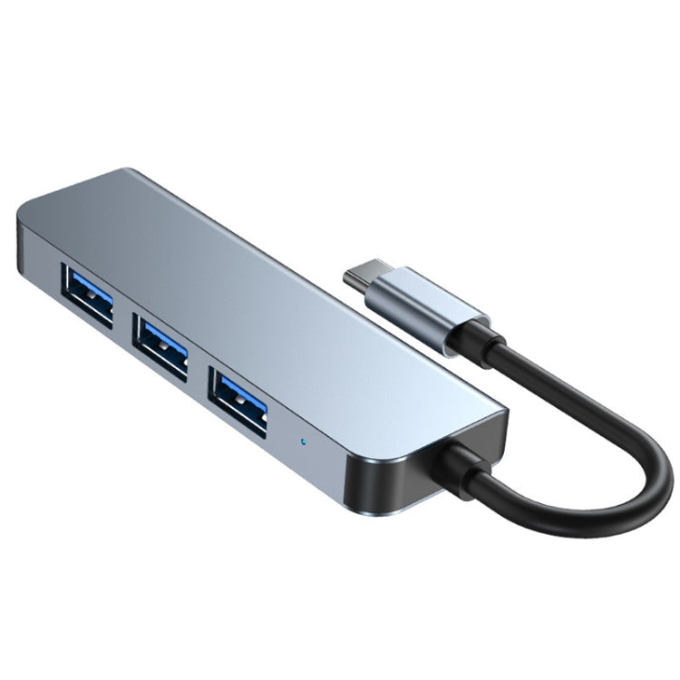 Hub USB 4 in 1 Tipo C con 3 porte USB 2.0 e 1 USB 3.0