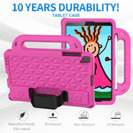Custodia protettiva antiurto con custodia antiurto in EVA serie Diamond con supporto e cinturino, For Samsung Galaxy Tab A 10.1 2019 T510/T515