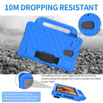Custodia protettiva antiurto con custodia antiurto in EVA serie Diamond con supporto e cinturino, For Galaxy Tab A 8.0 T380/385/T387, For Galaxy Tab 4 8.0 T330/T331/T377