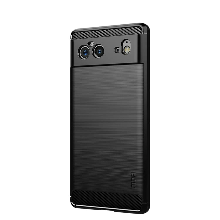 Custodia morbida in TPU in fibra di carbonio con trama spazzolata serie MOFI Gentleness, For Samsung Galaxy A22 4G, For Nokia G10 / G20 / 6.3, For Google Pixel 6