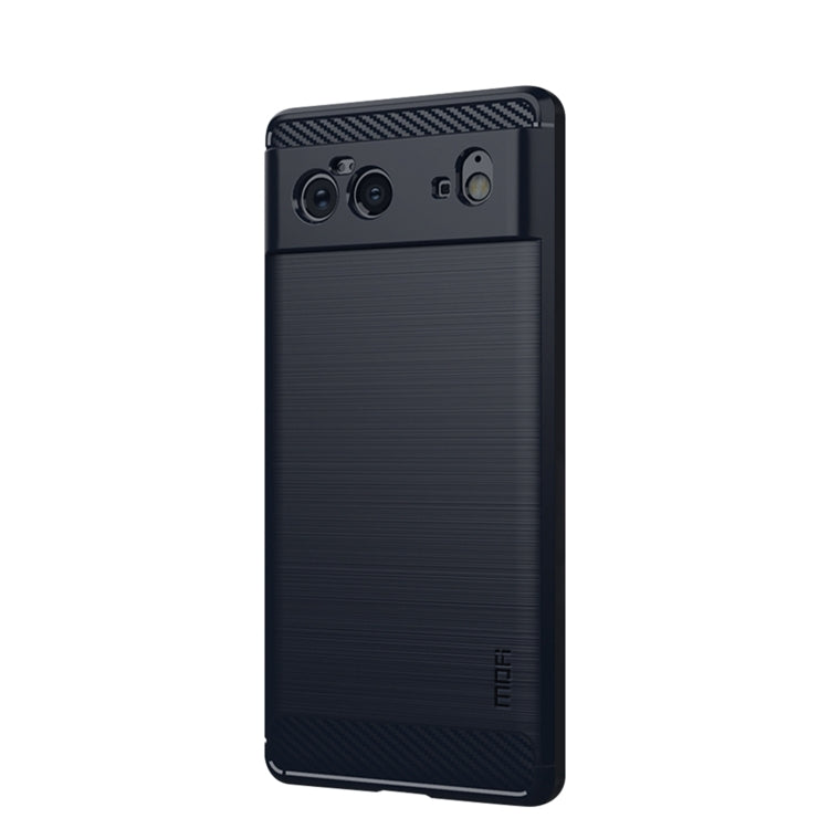 Custodia morbida in TPU in fibra di carbonio con trama spazzolata serie MOFI Gentleness, For Samsung Galaxy A22 4G, For Nokia G10 / G20 / 6.3, For Google Pixel 6
