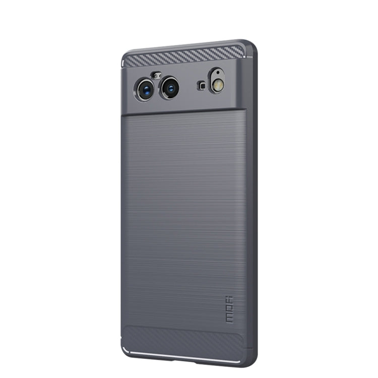 Custodia morbida in TPU in fibra di carbonio con trama spazzolata serie MOFI Gentleness, For Samsung Galaxy A22 4G, For Nokia G10 / G20 / 6.3, For Google Pixel 6