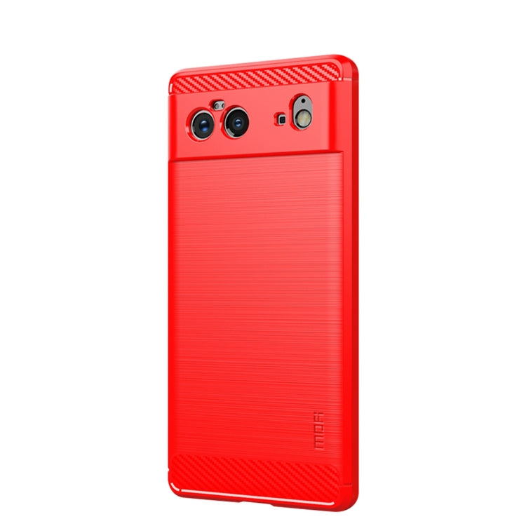 Custodia morbida in TPU in fibra di carbonio con trama spazzolata serie MOFI Gentleness, For Samsung Galaxy A22 4G, For Nokia G10 / G20 / 6.3, For Google Pixel 6