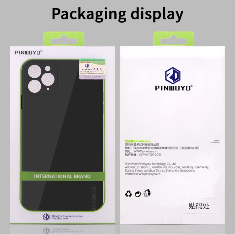 Custodia per cellulare in TPU in silicone liquido serie PINWUYO Sense, For iPhone 11 Pro, For iPhone 11 Pro Max, For iPhone 11