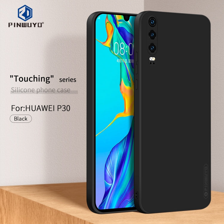 Custodia per cellulare in TPU in silicone liquido serie PINWUYO Sense, For Huawei P30, For Huawei P30 Pro, For Huawei P30 lite / Nova 4e, For Huawei P40, For Huawei P40 Pro, For Huawei Mate 30, For Huawei Mate 30 Pro, For Huawei Mate 40