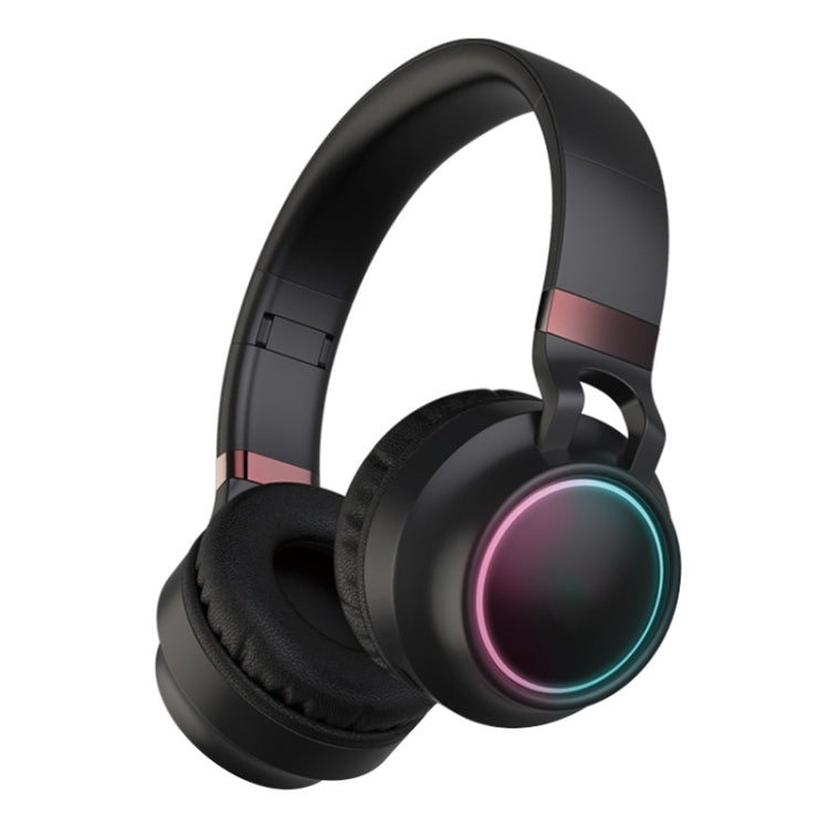 Cuffie Bluetooth 5.0 LED colorate Cuffie stereo HiFi wireless pieghevoli con microfono, supporto TF Card / 3,5 mm AUX