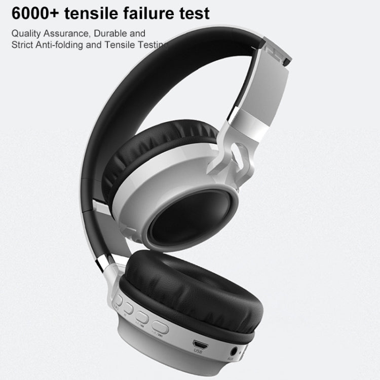 Cuffie Bluetooth 5.0 LED colorate Cuffie stereo HiFi wireless pieghevoli con microfono, supporto TF Card / 3,5 mm AUX