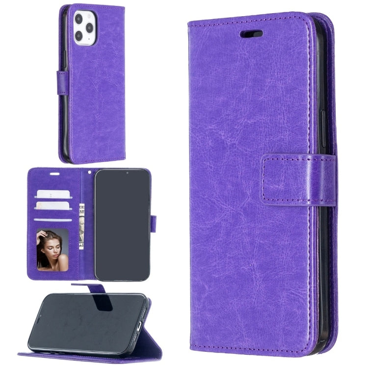 Custodia in pelle con apertura orizzontale Crazy Horse Texture con supporto, slot per carte, portafoglio e cornice per foto per iPhone 13 Pro, For iPhone 13 Pro