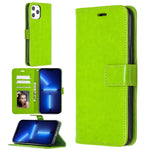 Custodia in pelle con apertura orizzontale Crazy Horse Texture con supporto e fessure per carte e portafoglio e cornice per foto per iPhone 13 Pro Max, For iPhone 13 Pro Max
