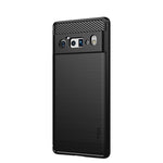 Custodia morbida in TPU in fibra di carbonio con trama spazzolata serie MOFI Gentleness, For Google Pixel 6 Pro