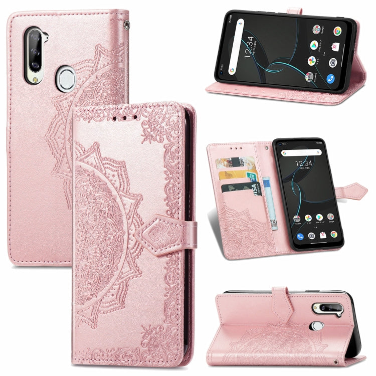 Custodia in pelle flip orizzontale goffrata fiore mandala con staffa / slot per schede / portafoglio / cordino, For ZTE Libero 5G, For TECNO SPARK 6