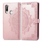 Custodia in pelle flip orizzontale goffrata fiore mandala con staffa / slot per schede / portafoglio / cordino, For ZTE Libero 5G, For TECNO SPARK 6