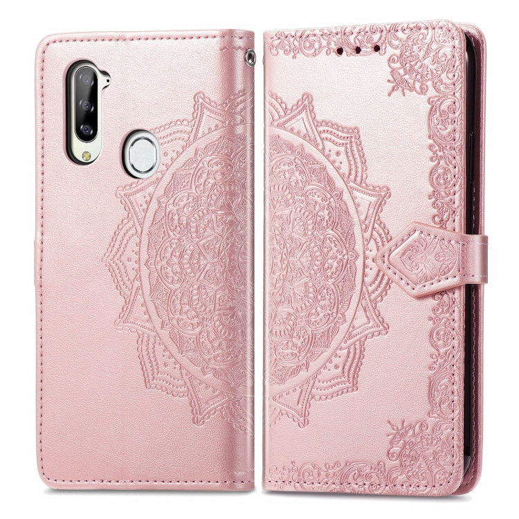 Custodia in pelle flip orizzontale goffrata fiore mandala con staffa / slot per schede / portafoglio / cordino, For ZTE Libero 5G, For TECNO SPARK 6