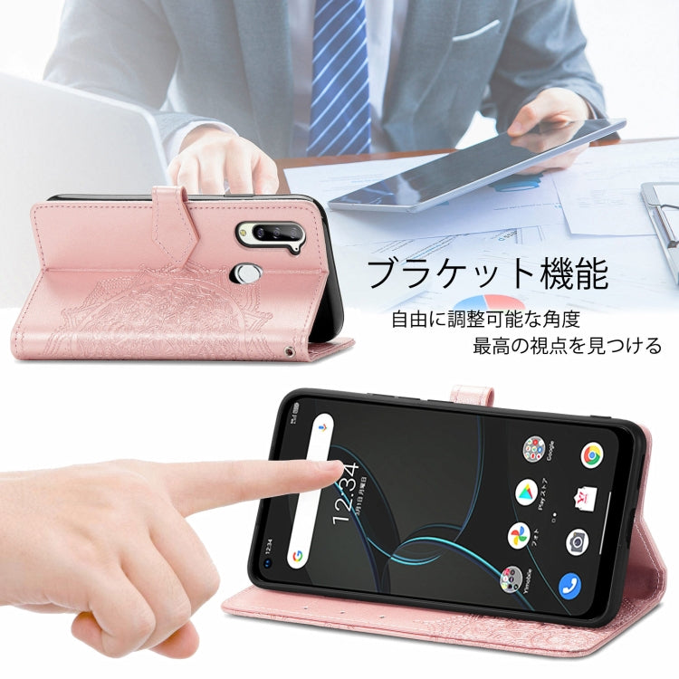 Custodia in pelle flip orizzontale goffrata fiore mandala con staffa / slot per schede / portafoglio / cordino, For ZTE Libero 5G, For TECNO SPARK 6