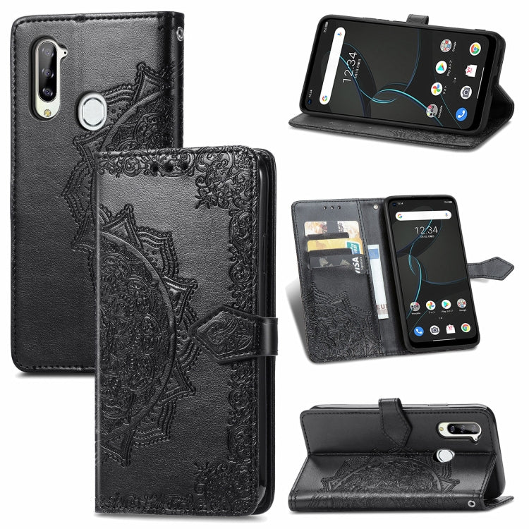 Custodia in pelle flip orizzontale goffrata fiore mandala con staffa / slot per schede / portafoglio / cordino, For ZTE Libero 5G, For TECNO SPARK 6