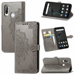 Custodia in pelle flip orizzontale goffrata fiore mandala con staffa / slot per schede / portafoglio / cordino, For ZTE Libero 5G, For TECNO SPARK 6