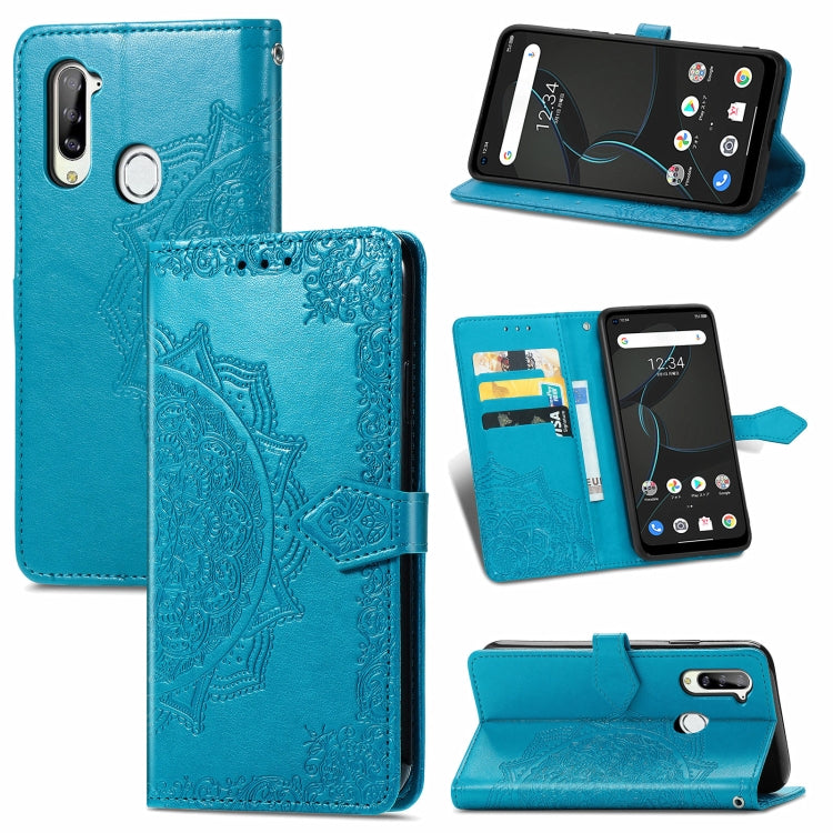 Custodia in pelle flip orizzontale goffrata fiore mandala con staffa / slot per schede / portafoglio / cordino, For ZTE Libero 5G, For TECNO SPARK 6