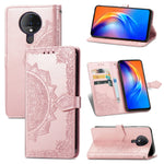 Custodia in pelle flip orizzontale goffrata fiore mandala con staffa / slot per schede / portafoglio / cordino, For ZTE Libero 5G, For TECNO SPARK 6