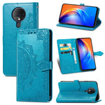 Custodia in pelle flip orizzontale goffrata fiore mandala con staffa / slot per schede / portafoglio / cordino, For ZTE Libero 5G, For TECNO SPARK 6
