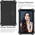 Design a nido d'ape Materiale EVA + PC Guscio protettivo piatto anticaduta a quattro angoli con cinturino, For Samsung Galaxy A7 Lite T220 / T225