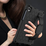 Design a nido d'ape Materiale EVA + PC Guscio protettivo piatto anticaduta a quattro angoli con cinturino, For Samsung Galaxy A7 Lite T220 / T225