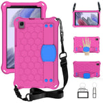 Design a nido d'ape Materiale EVA + PC Guscio protettivo piatto anticaduta a quattro angoli con cinturino, For Samsung Galaxy A7 Lite T220 / T225