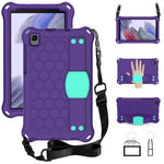 Design a nido d'ape Materiale EVA + PC Guscio protettivo piatto anticaduta a quattro angoli con cinturino, For Samsung Galaxy A7 Lite T220 / T225