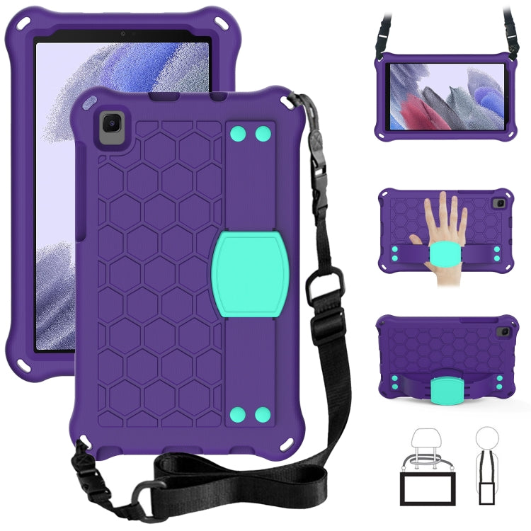 Design a nido d'ape Materiale EVA + PC Guscio protettivo piatto anticaduta a quattro angoli con cinturino, For Samsung Galaxy A7 Lite T220 / T225