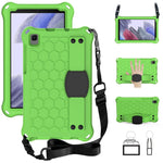 Design a nido d'ape Materiale EVA + PC Guscio protettivo piatto anticaduta a quattro angoli con cinturino, For Samsung Galaxy A7 Lite T220 / T225
