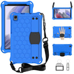 Design a nido d'ape Materiale EVA + PC Guscio protettivo piatto anticaduta a quattro angoli con cinturino, For Samsung Galaxy A7 Lite T220 / T225