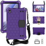 Design a nido d'ape Materiale EVA + PC Guscio protettivo piatto anticaduta a quattro angoli con cinturino, For Samsung Galaxy A7 Lite T220 / T225